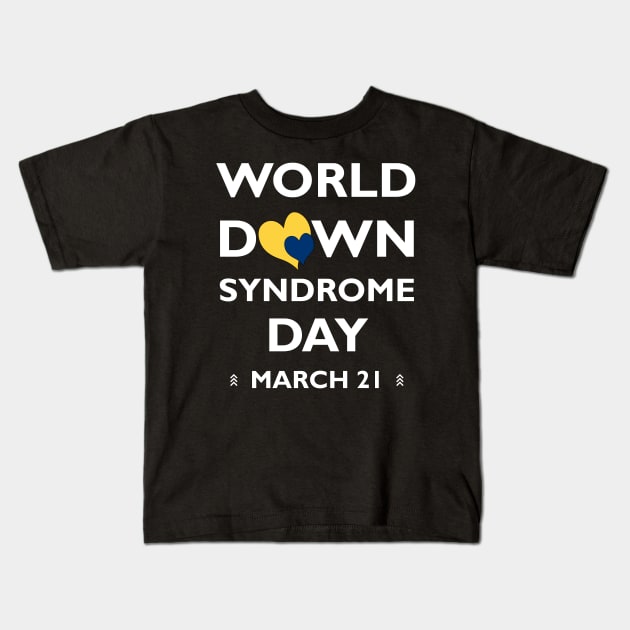 World Down Syndrome Day Kids T-Shirt by A Down Syndrome Life